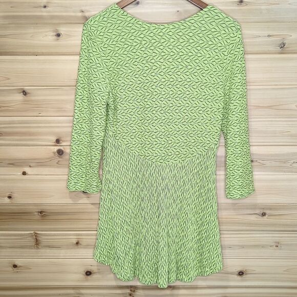 Habitat Top Womens Small Green Textured Knit Fit and Flare Tunic Art - Picture 4 of 9